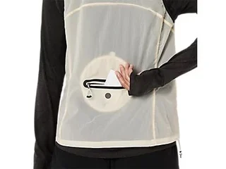 Asics Dame Metarun Pacable Vest M Pakkbar løpevest - CREAM 