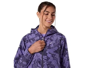 Asics Dame Jakke Fujitrail Packable S Pakkbar terrengjakke - AMETHYST 