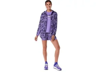 Asics Dame Jakke Fujitrail Packable S Pakkbar terrengjakke - AMETHYST 