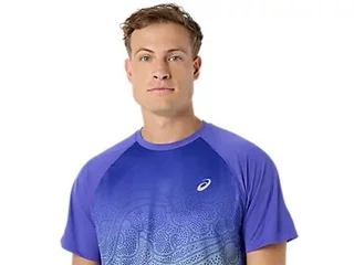 Asics Herre Trøye SS Road Fade M Pustende løpetopp - CB/IG 