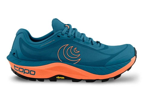 Topo Løpesko Herre MTN Racer 3 Terrengsko med Vibram - Blue/Orange