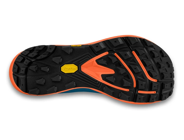 Topo Løpesko Herre MTN Racer 3 43 Terrengsko med Vibram - Blue/Orange 