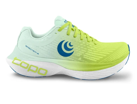 Topo Løpesko Herre Specter 2 Lett løpesko med Pebax - Green/Blue