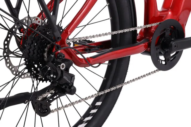 Control Crown Elsykkel 17" Kraftig elsykkel 720Wh - RED 