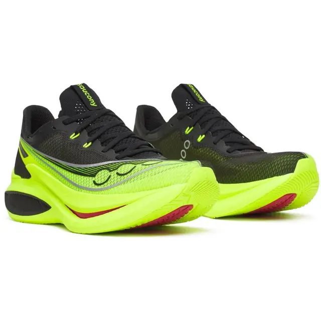 Saucony Løpesko M Endorphin Pro 5 43 Toppklasse konkurransesko - CITRON/BLACK 
