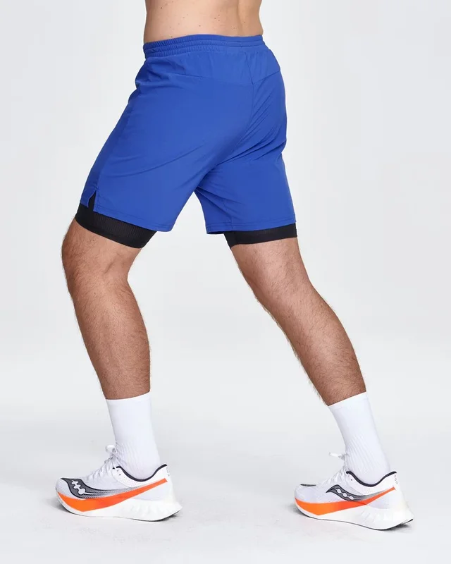 Dæhlie Herre Shorts Run 2n1 M Lett 2-i-1 løpeshorts - Future Blue 