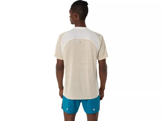 Asics Herre Trøye SS Road M Lett og pustende topp - CREAM 