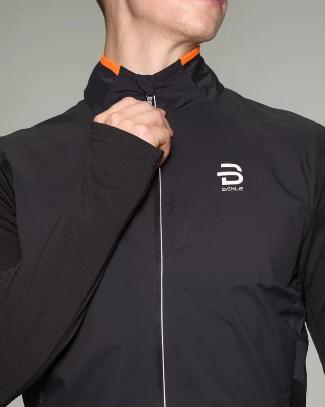 Dæhlie Herre Vest Advance Light M Lett hardshell løpevest - Black 
