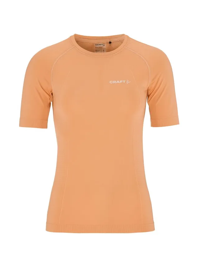 Craft W Trøye SS Cool Intensity  S T-skjorte med kjøleeffekt - Apricot 