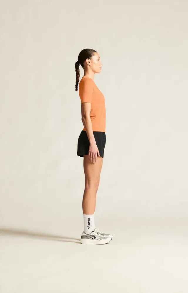 Craft W Trøye SS Cool Intensity  S T-skjorte med kjøleeffekt - Apricot 