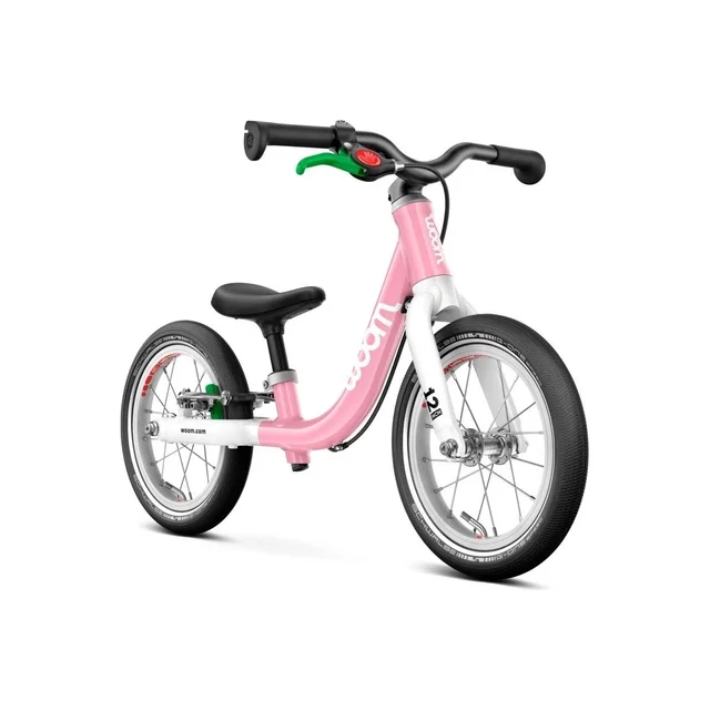 Woom 1 Go Barnesykkel 12" Powder Pink Balansesykkel til barn - 82-100cm 