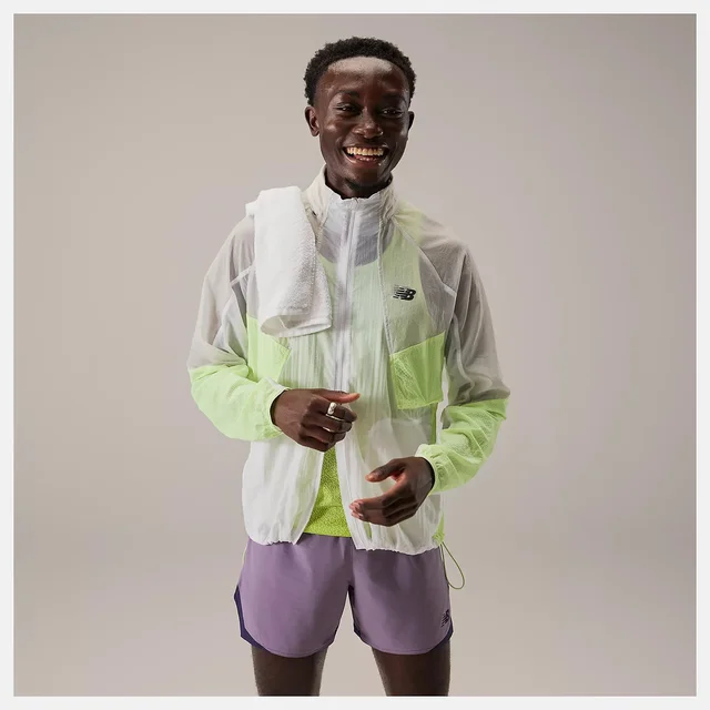 New Balance M Jakke RC M Lett jakke med vannbeskyttelse-AFTERGLOW 