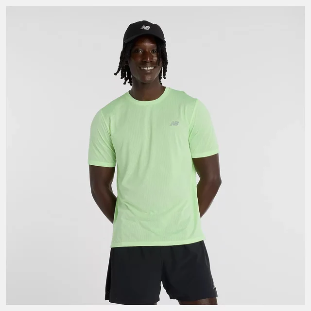 New Balance M SS Trøye Athletics M ytende t-skjorte - AFTERGLOW 