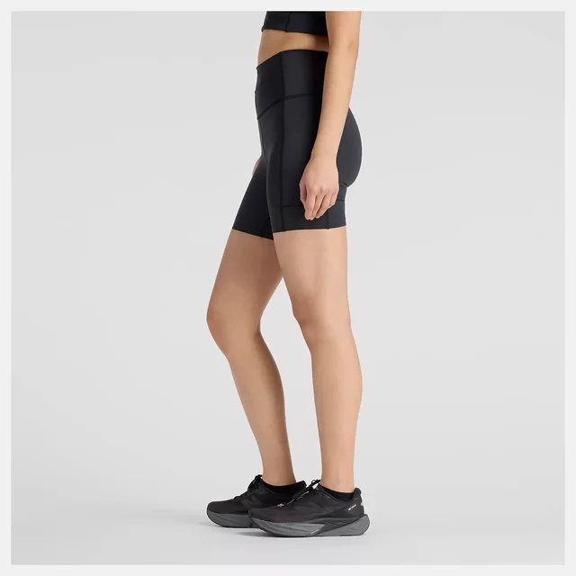 New Balance W Shorts 6 Storage S Løpeshorts med 4-veis stretch - BK 