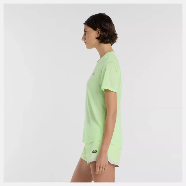 New Balance W SS Trøye Athletics S Pustende topp til trening - Afterglow 