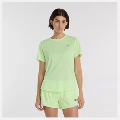 New Balance W SS Trøye Athletics S Pustende topp til trening - Afterglow