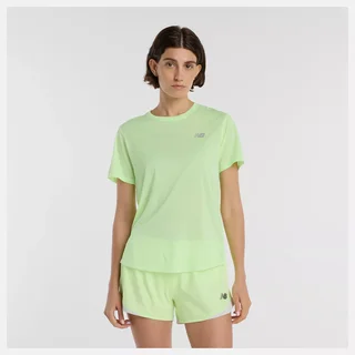 New Balance W SS Trøye Athletics Pustende topp til trening - Afterglow