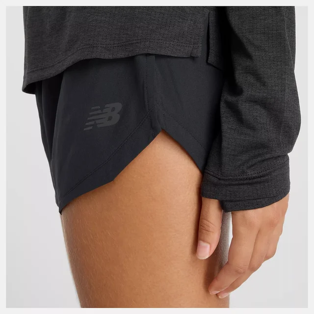 New Balance W LS Trøye Athletics XS Langermet topp med komfort - Black 