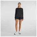 New Balance W LS Trøye Athletics L Langermet topp med komfort - Black