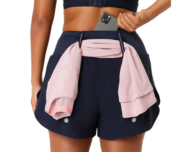 Asics Dame Shorts 3,5in Road M Løpeshorts til helårsbruk - MIDNIGHT 