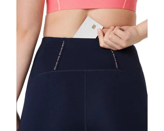 Asics Dame Tights 8in Sprinter L High waist løpeshorts- MIDNIGHT 