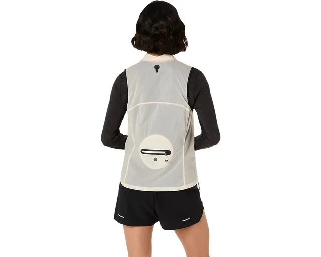 Asics Dame Metarun Pacable Vest M Pakkbar løpevest - CREAM 