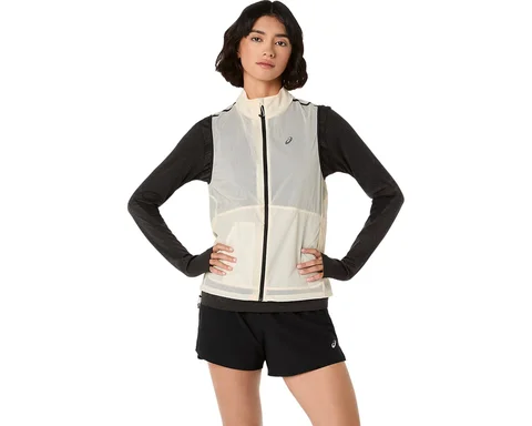 Asics Dame Metarun Pacable Vest Pakkbar løpevest - CREAM