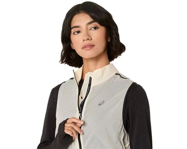 Asics Dame Metarun Pacable Vest M Pakkbar løpevest - CREAM 