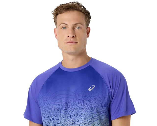 Asics Herre Trøye SS Road Fade M Pustende løpetopp - CB/IG 