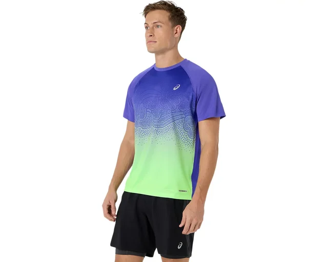 Asics Herre Trøye SS Road Fade M Pustende løpetopp - CB/IG 