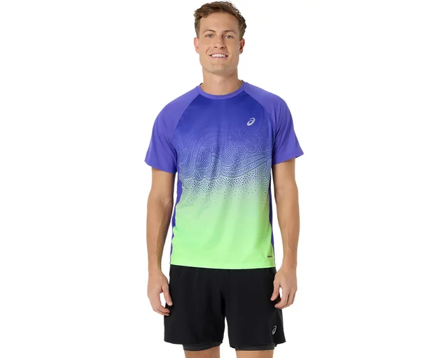 Asics Herre Trøye SS Road Fade M Pustende løpetopp - CB/IG 