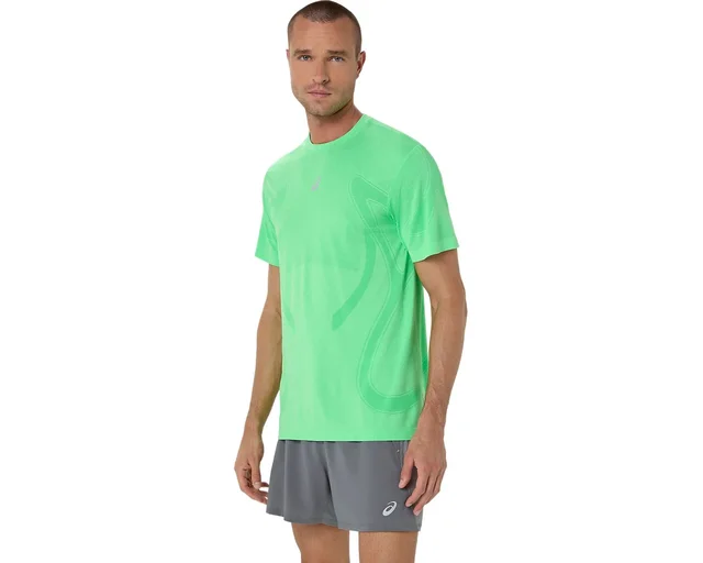 Asics Herre Trøye SS Road Seamless M Sømløs løpetopp - VG/IG 