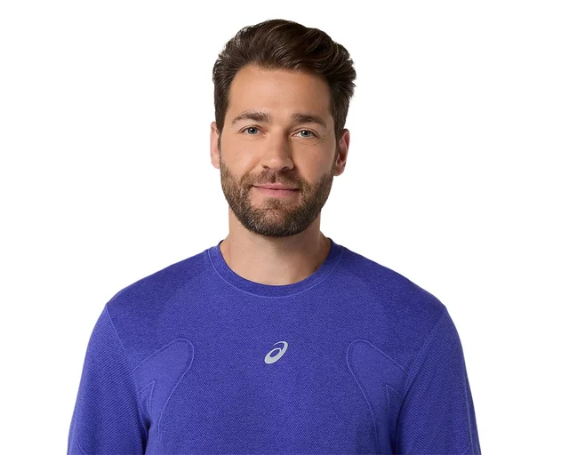 Asics Herre Trøye LS Road Seamless M Løpetrøye med ACTIBREEZE - CB/E 