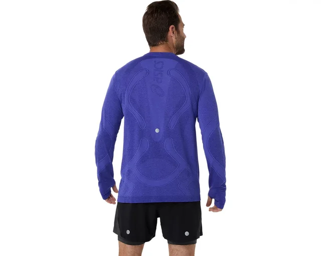 Asics Herre Trøye LS Road Seamless M Løpetrøye med ACTIBREEZE - CB/E 