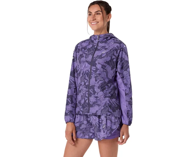 Asics Dame Jakke Fujitrail Packable M Pakkbar terrengjakke - AMETHYST 