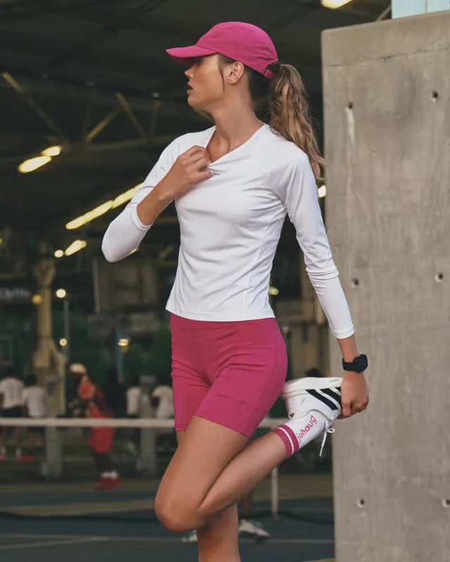 Johaug Dame Trøye LS Energy XS Langermet treningstrøye - white 