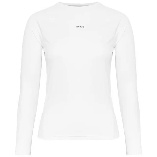 Johaug Dame Trøye LS Energy XS Langermet treningstrøye - white 