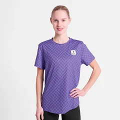 SAYSKY Dame Trøye SS Combat S Teknisk performance T-skjorte - purple