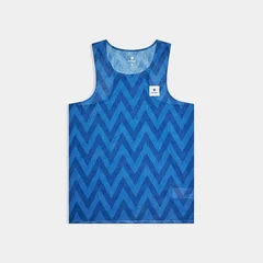 SAYSKY Herre Singlet Zig Zag Flow Air M Ultralett singlet til løp - Blue