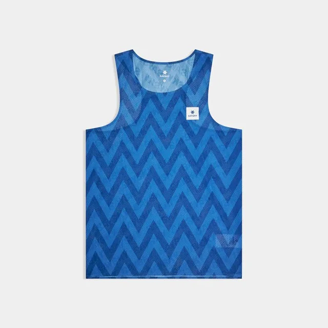 SAYSKY Herre Singlet Zig Zag Flow Air M Ultralett singlet til løp - Blue 