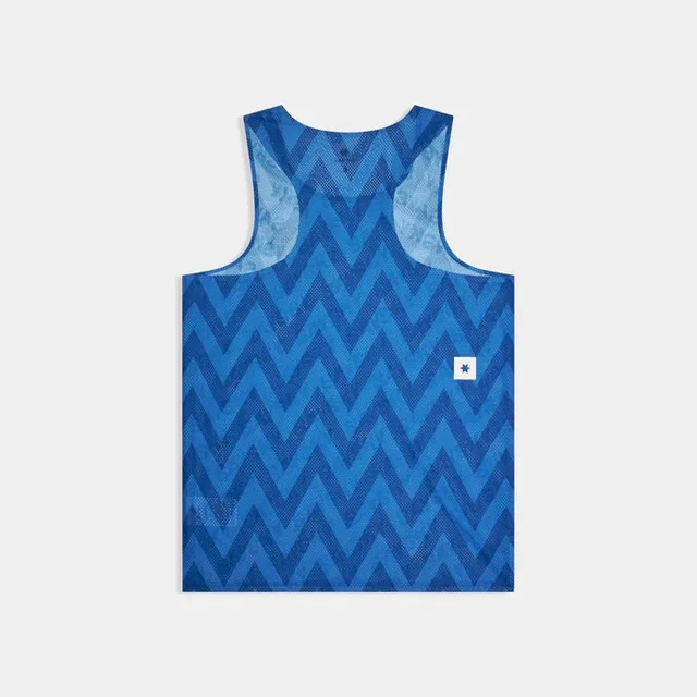 SAYSKY Herre Singlet Zig Zag Flow Air M Ultralett singlet til løp - Blue 