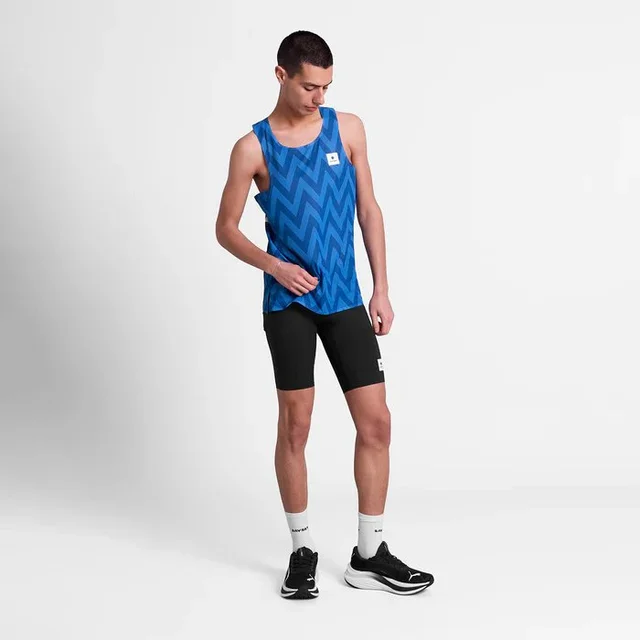 SAYSKY Herre Singlet Zig Zag Flow Air M Ultralett singlet til løp - Blue 