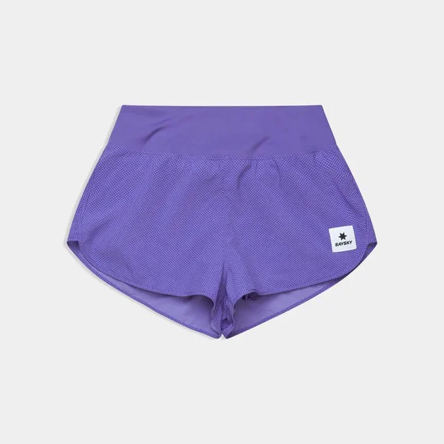 SAYSKY Dame Shorts Pace  3" S Løpeshorts med høyt liv - Purple 