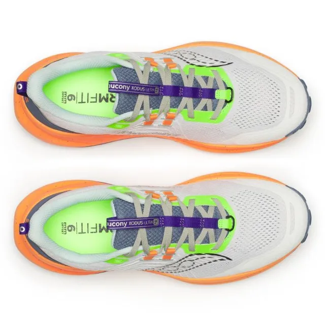 Saucony Løpesko M Xodus Ultra 4 42 Terrengsko for lange løp - WHITE/TUMERIC 