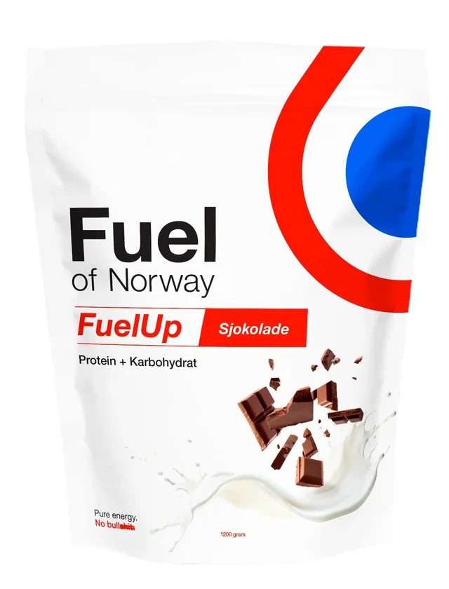 Fuel Of Norway FuelUp Sjokolade 1,2 Kg høykvalitets restitusjonsdrikke 