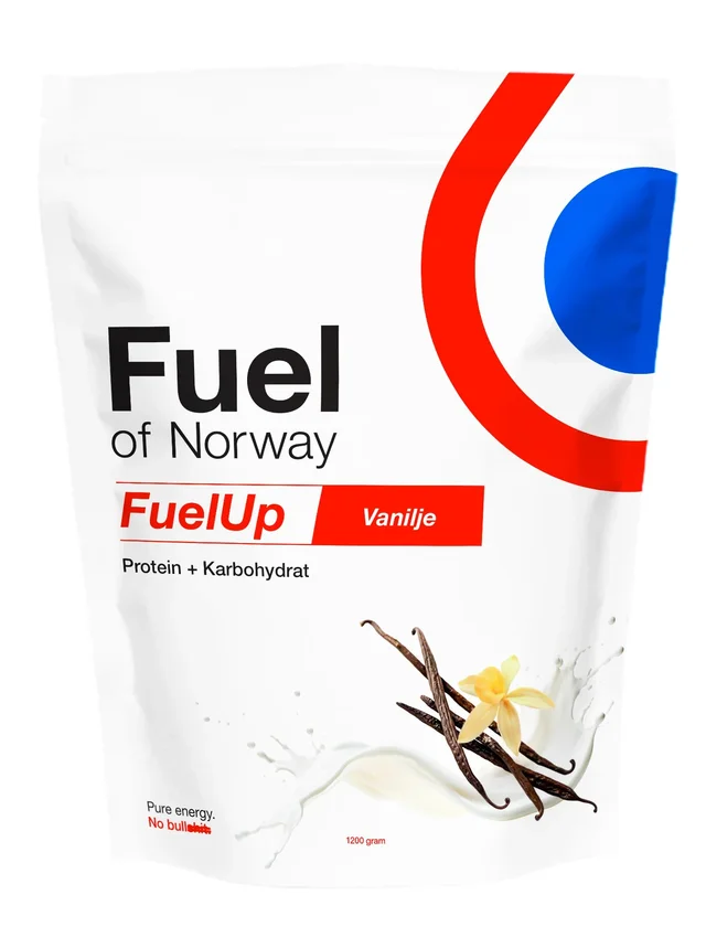 Fuel Of Norway FuelUp Vanilje 1,2 Kg høykvalitets restitusjonsdrikke 
