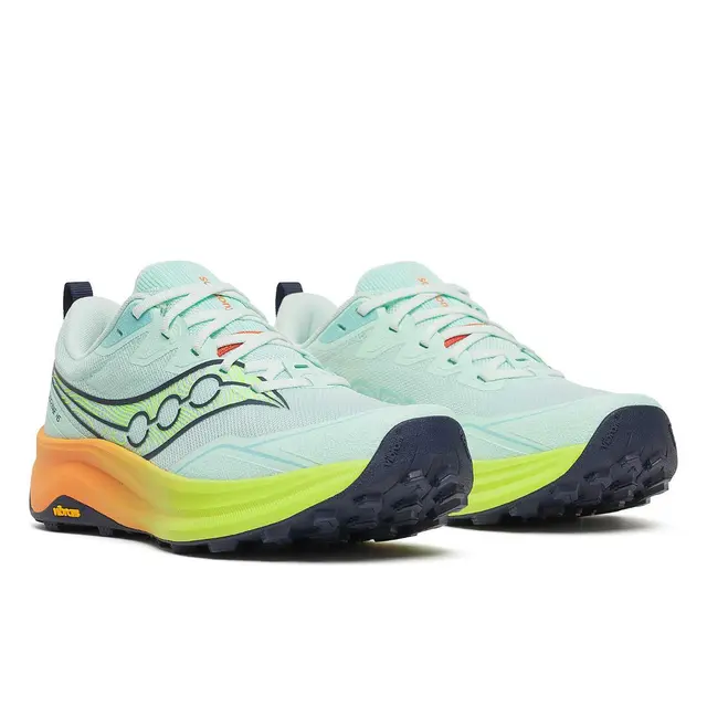 Saucony Løpesko W Peregrine 16 39 Fantastisk terrengløpesko - aqua/citro 