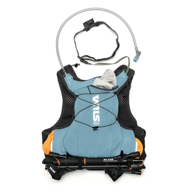 Silva Vest Strive 10 Blue M Pålitelig løpevest for lengre løpeturer 