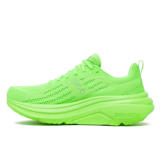 Saucony Løpesko M Hurricane 25 42,5 Løpesko med maks stabilitet - slime/silv 