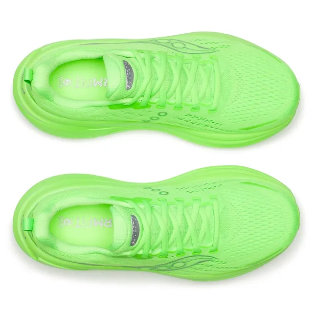 Saucony Løpesko M Hurricane 25 42,5 Løpesko med maks stabilitet - slime/silv 